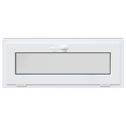 VidaXL Okno piwniczne RISOR 100 x 40 cm PVC i szkło antracytowy