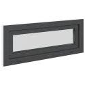 VidaXL Okno piwniczne RISOR 100 x 40 cm PVC i szkło antracytowy