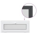VidaXL Okno piwniczne RISOR 100 x 40 cm PVC i szkło antracytowy
