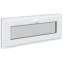 VidaXL Okno piwniczne RISOR 100 x 40 cm PVC i szkło antracytowy