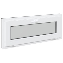 VidaXL Okno piwniczne RISOR 100 x 40 cm PVC i szkło antracytowy