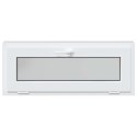 VidaXL Okno piwniczne RISOR 100 x 40 cm PVC i szkło antracytowy
