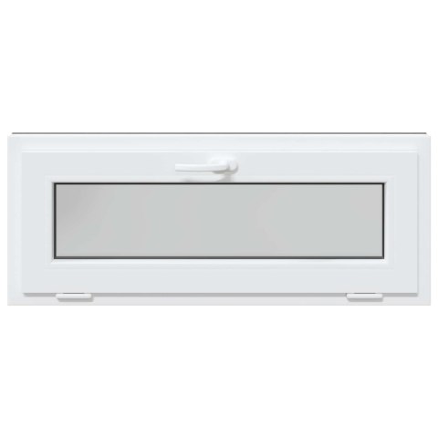 VidaXL Okno piwniczne RISOR 100 x 40 cm PVC i szkło antracytowy