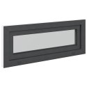 VidaXL Okno piwniczne RISOR 100 x 40 cm PVC i szkło antracytowy