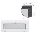VidaXL Okno piwniczne RISOR 100 x 40 cm PVC i szkło antracytowy