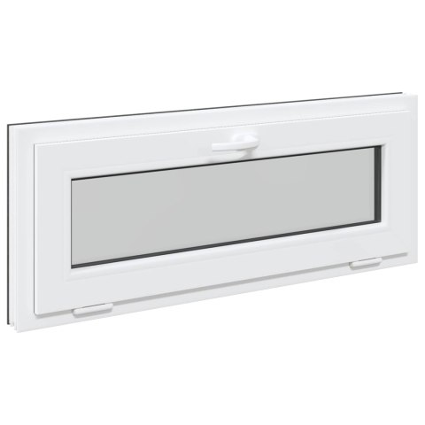 VidaXL Okno piwniczne RISOR 110 x 40 cm PVC i szkło antracytowy