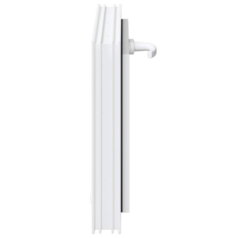 VidaXL Okno piwniczne RISOR 60 x 40 cm PVC i szkło Biały