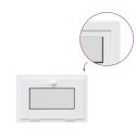 VidaXL Okno piwniczne RISOR 60 x 40 cm PVC i szkło Biały