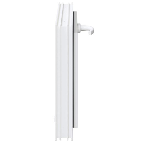 VidaXL Okno piwniczne RISOR 60 x 40 cm PVC i szkło Biały