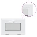 VidaXL Okno piwniczne RISOR 60 x 40 cm PVC i szkło Biały