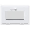 VidaXL Okno piwniczne RISOR 60 x 40 cm PVC i szkło antracytowy