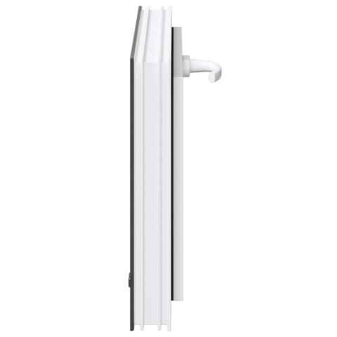 VidaXL Okno piwniczne RISOR 60 x 40 cm PVC i szkło antracytowy