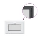 VidaXL Okno piwniczne RISOR 60 x 40 cm PVC i szkło antracytowy