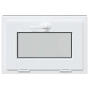 VidaXL Okno piwniczne RISOR 60 x 40 cm PVC i szkło antracytowy