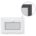 VidaXL Okno piwniczne RISOR 60 x 40 cm PVC i szkło antracytowy