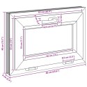 VidaXL Okno piwniczne RISOR 60 x 40 cm PVC i szkło antracytowy