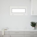 VidaXL Okno piwniczne RISOR 80 x 40 cm PVC i szkło Biały