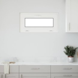 VidaXL Okno piwniczne RISOR 80 x 40 cm PVC i szkło Biały