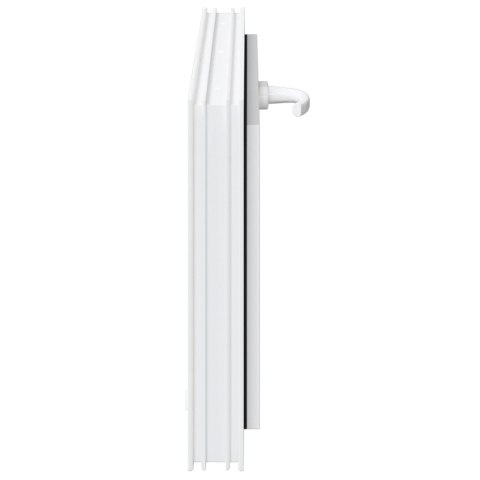 VidaXL Okno piwniczne RISOR 80 x 40 cm PVC i szkło Biały