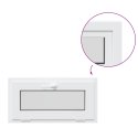 VidaXL Okno piwniczne RISOR 80 x 40 cm PVC i szkło Biały