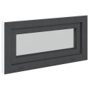 VidaXL Okno piwniczne RISOR 80 x 40 cm PVC i szkło antracytowy