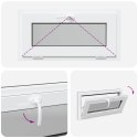 VidaXL Okno piwniczne RISOR 80 x 40 cm PVC i szkło antracytowy
