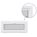 VidaXL Okno piwniczne RISOR 90 x 40 cm PVC i szkło Biały