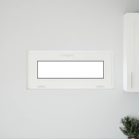 VidaXL Okno piwniczne RISOR 90 x 40 cm PVC i szkło antracytowy
