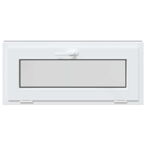 VidaXL Okno piwniczne RISOR 90 x 40 cm PVC i szkło antracytowy