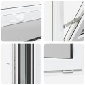 VidaXL Okno piwniczne RISOR 90 x 40 cm PVC i szkło antracytowy