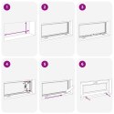 VidaXL Okno piwniczne RISOR 90 x 40 cm PVC i szkło antracytowy