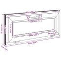 VidaXL Okno piwniczne RISOR 90 x 40 cm PVC i szkło antracytowy