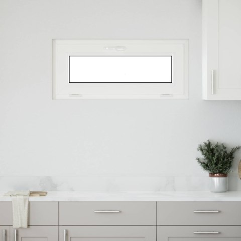 VidaXL Okno piwniczne RISOR 90 x 40 cm PVC i szkło antracytowy