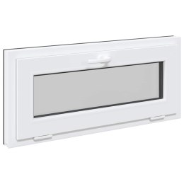 VidaXL Okno piwniczne RISOR 90 x 40 cm PVC i szkło antracytowy
