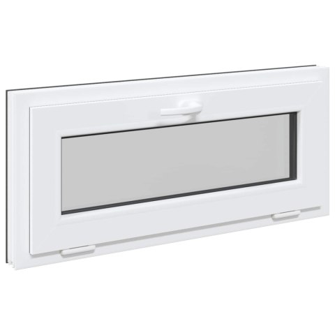 VidaXL Okno piwniczne RISOR 90 x 40 cm PVC i szkło antracytowy