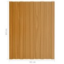 VidaXL Panel dachowy 36 pcs naturalny 60 x 45 cm Stal galwanizowana