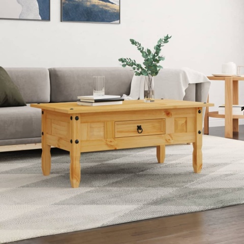 STOLIK KAWOWY W MEKSYKAŃSKIM STYLU CORONA SOSNA 100X60X45CM