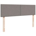 VidaXL Rama łóżka otomana z materacami, taupe, 180x200 cm, tkanina