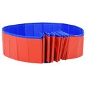 SKŁADANY BASEN DLA PSA CZERWONY 300X40CM PVC