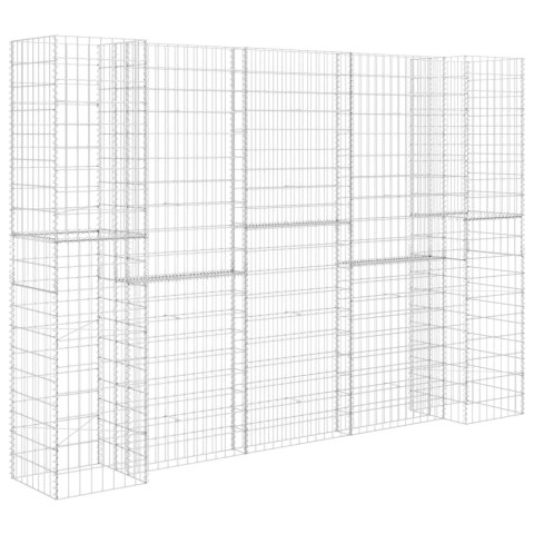 DONICA GABIONOWA W KSZTAŁCIE H DRUT STALOWY 260X40X200CM