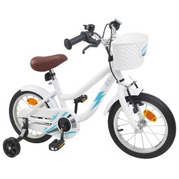 VidaXL Rower Dziecięcy 12 Cali dla dzieci w wieku 2-4 lata Biały
