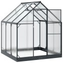 VidaXL Szklarnia Ogrodowa Z blokadą antracytowy 183,5 x 183,5 x 207 cm
