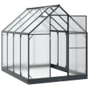 VidaXL Szklarnia Ogrodowa Z blokadą antracytowy 183,5 x 243,5 x 207 cm