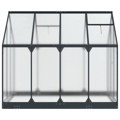 VidaXL Szklarnia Ogrodowa Z blokadą antracytowy 183,5 x 243,5 x 207 cm