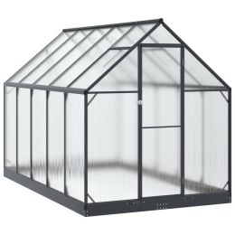 VidaXL Szklarnia Ogrodowa Z blokadą antracytowy 183,5 x 303,5 x 207 cm