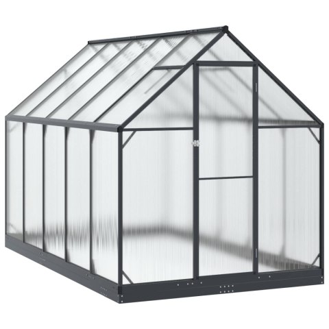 VidaXL Szklarnia Ogrodowa Z blokadą antracytowy 183,5 x 303,5 x 207 cm