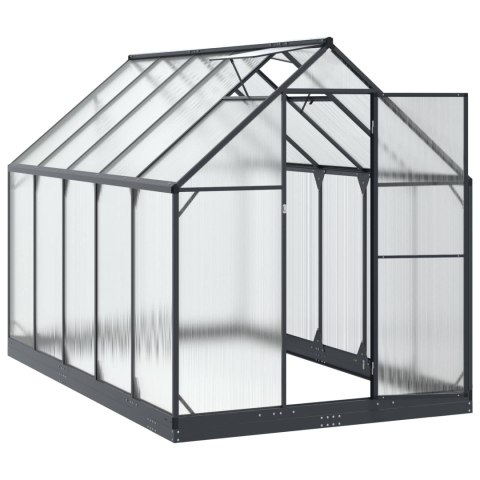 VidaXL Szklarnia Ogrodowa Z blokadą antracytowy 183,5 x 303,5 x 207 cm
