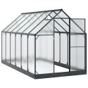 VidaXL Szklarnia Ogrodowa Z blokadą antracytowy 183,5 x 363,5 x 207 cm