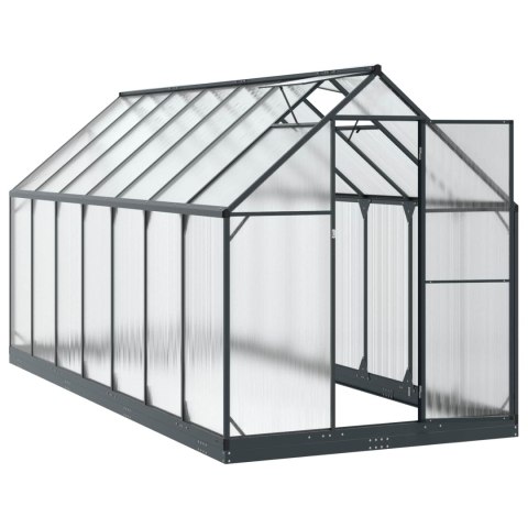 VidaXL Szklarnia Ogrodowa Z blokadą antracytowy 183,5 x 423,5 x 207 cm