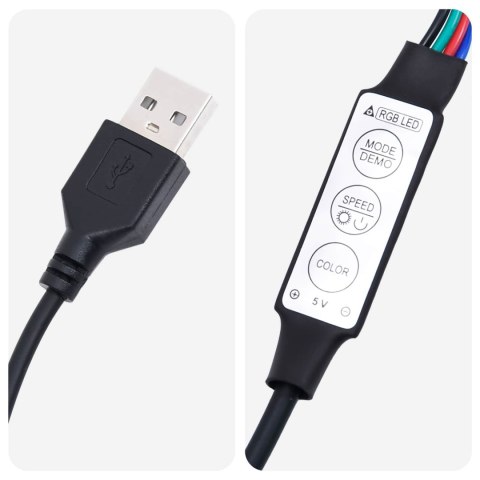 VidaXL Wezgłowie wiszące Z lampą LED ciemnoszary tkanina